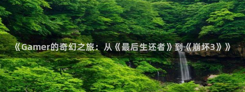pp电子官网平台是骗局吗：《Gamer的奇幻之旅：从《最后生还者》到《崩坏3》》