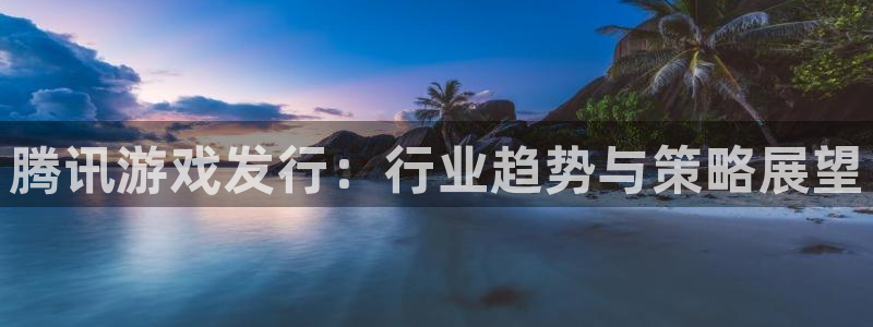 pp电子官网登录注册账号安全吗：腾讯游戏发行：行业趋势与策略展望